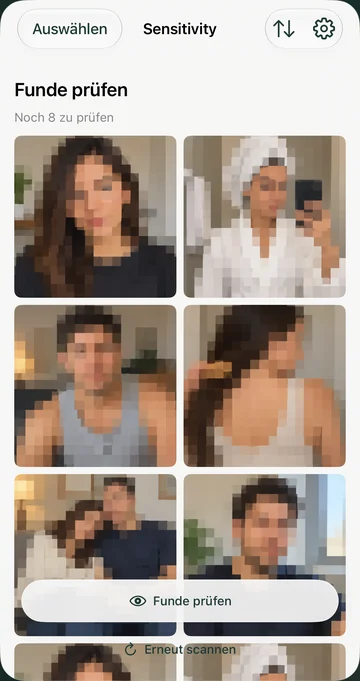 Private Fotos finden