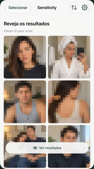Encontre fotografias sensíveis