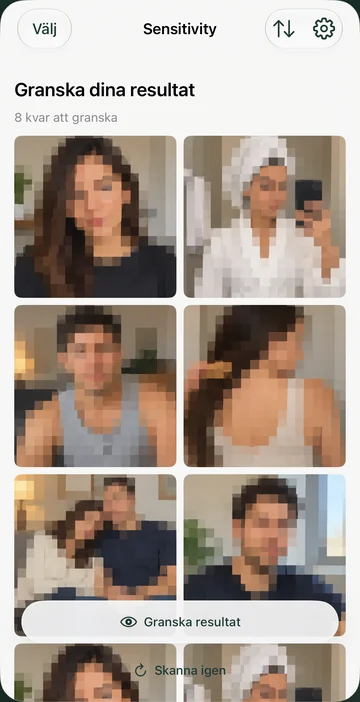 Hitta känsliga bilder