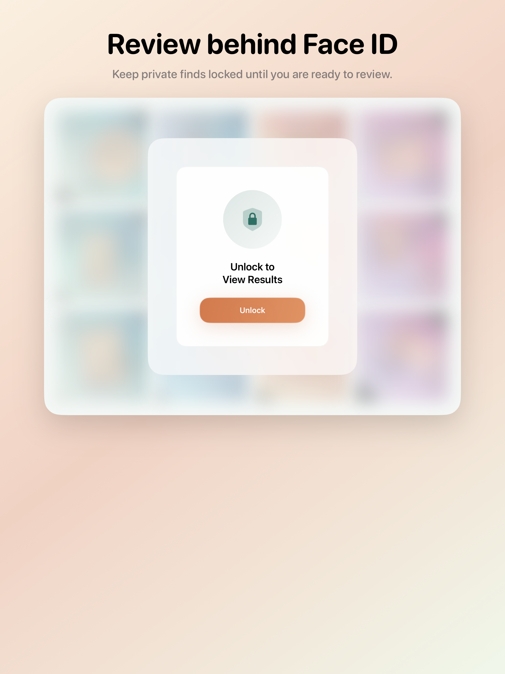 Sensitivity on iPad showing protected review